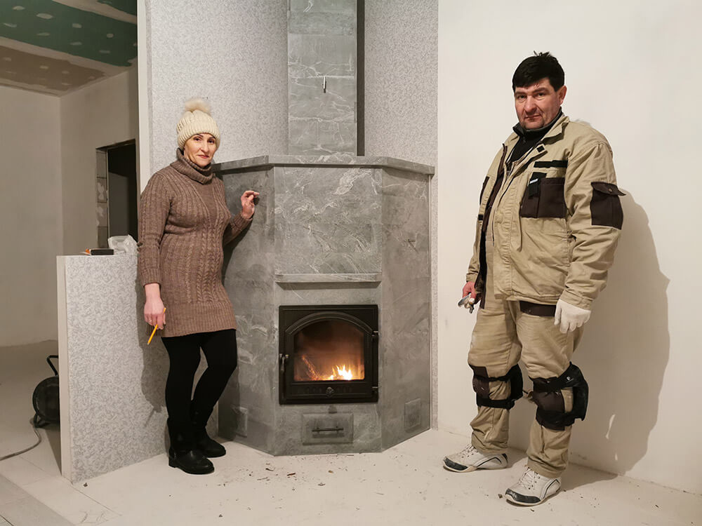 Печь из талькомагнезита