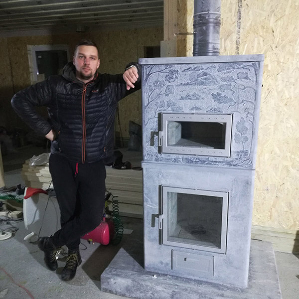 Печь из талькомагнезита